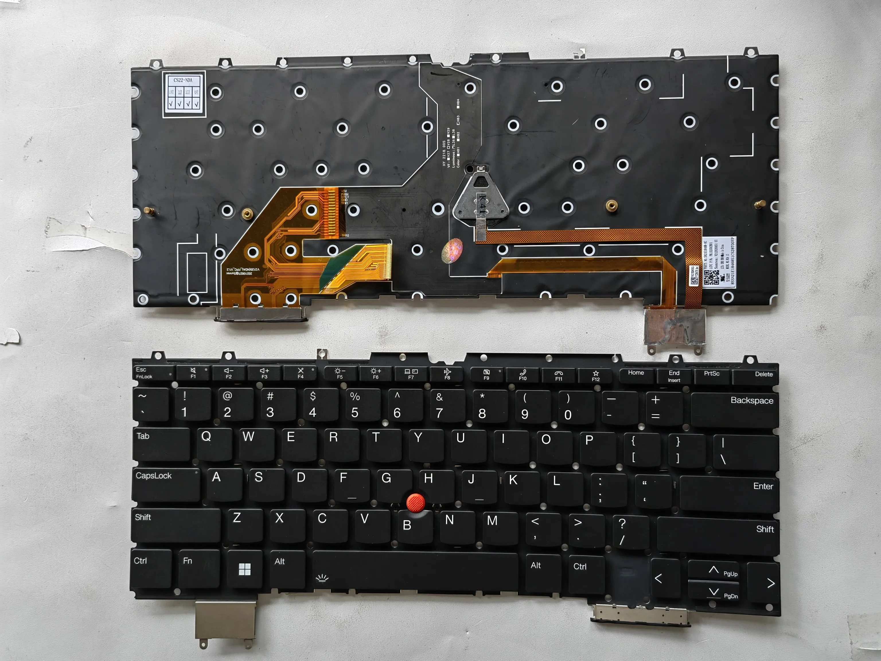 Picture of Laptop US keyboard forNew Replacement Keyboard Laptop For IBM Z13 BLACK With Point Backlit (OEM) US US Layout